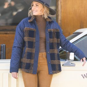 Vineyard Shacket: Navy Plaid - FINAL SALE